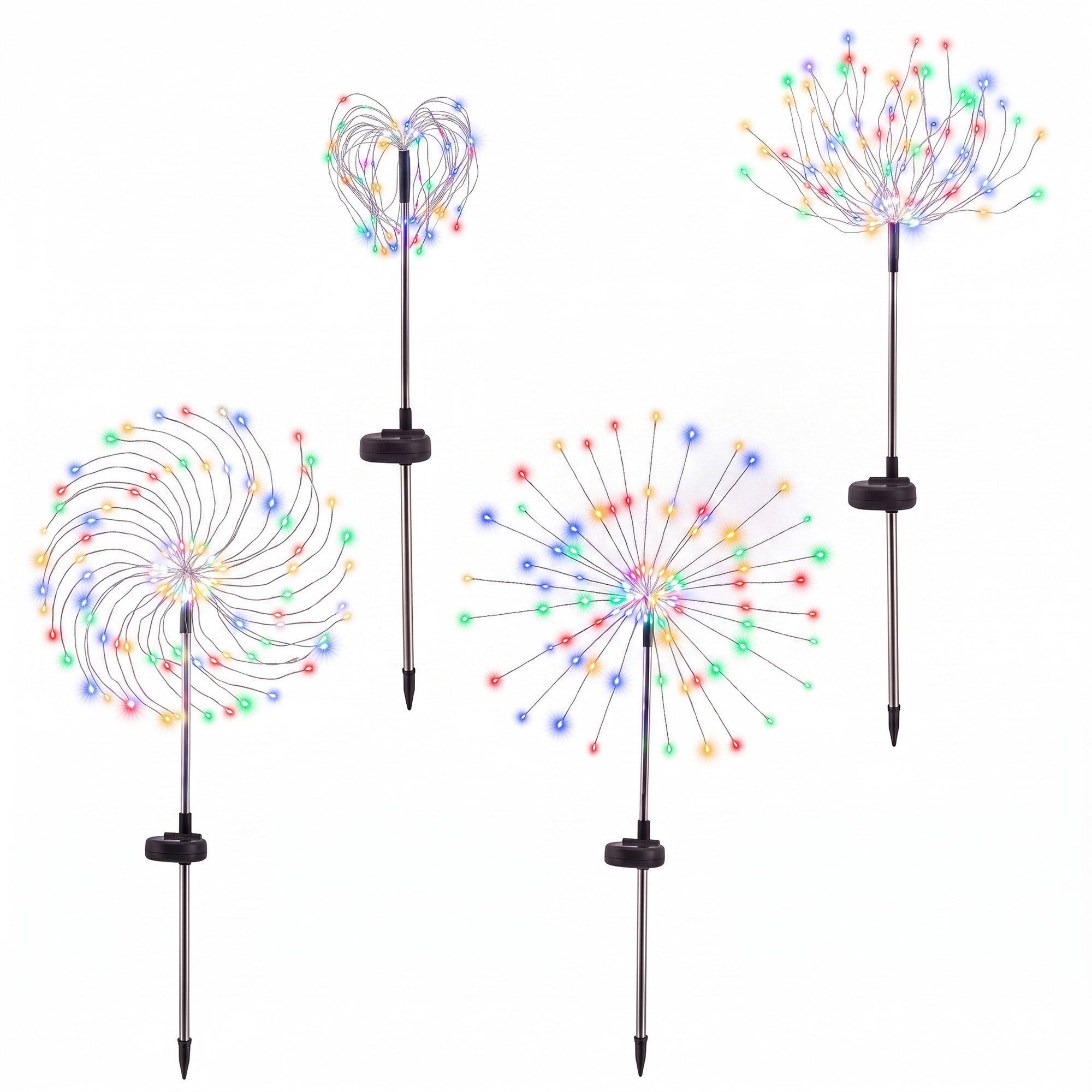4 Pack Christmas Path Lights Solar Firework Garden Decoration Multicolour - Occasions > Christmas > Outdoor Decorations & Lights - Rivercity House & Home Co. (ABN 18 642 972 209) - Affordable Modern Furniture Australia