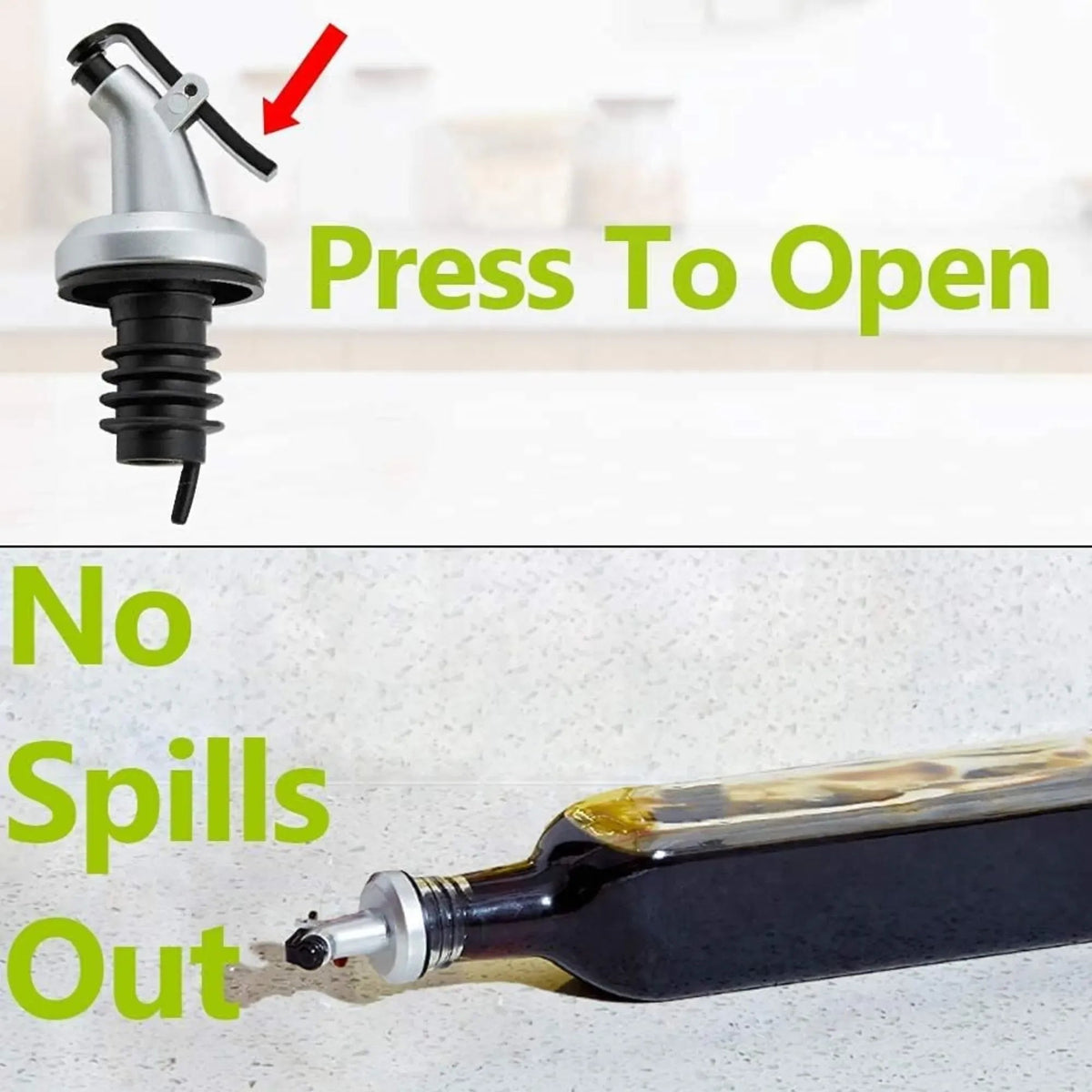 4 Pack Glass Oil Dispenser Bottles 500ml with Anti-Drip Pourer - Transparent - Home & Garden > Kitchenware > Food Storage - Rivercity House & Home Co. (ABN 18 642 972 209) - Affordable Modern Furniture Australia