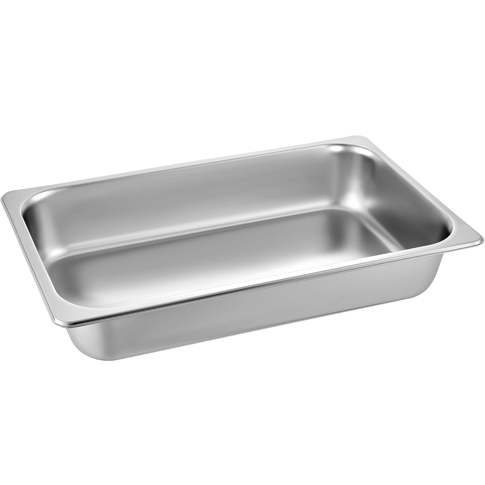 4 Pack Hotel Pan 3.7" Deep Steam Table Pan Full Size with Lid 20.8"L x 13"W Hotel Pan 22 Gauge Stainless Steel Anti Jam Steam Table Pan - Appliances > Kitchen Appliances > Food Warmers & Chafing Dishes - Rivercity House & Home Co. (ABN 18 642 972 209) - Affordable Modern Furniture Australia