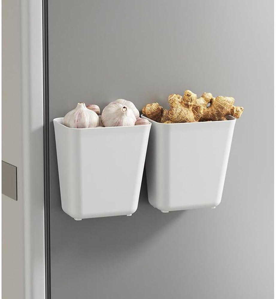 4 - Pack Self - Adhesive Wall Storage Boxes for Cabinet Doors Kitchen Bathroom Office - White - Furniture > Office > Storage Cabinets - Rivercity House & Home Co. (ABN 18 642 972 209) - Affordable Modern Furniture Australia
