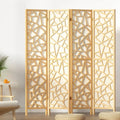 4 Panel Room Divider Screen 162x170cm - Natural Clover