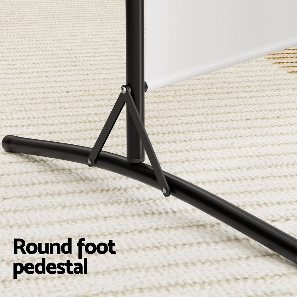 4 Panel Room Divider Screen 345x180cm Fabric White - Furniture > Bedroom > Room Dividers - Rivercity House & Home Co. (ABN 18 642 972 209) - Affordable Modern Furniture Australia