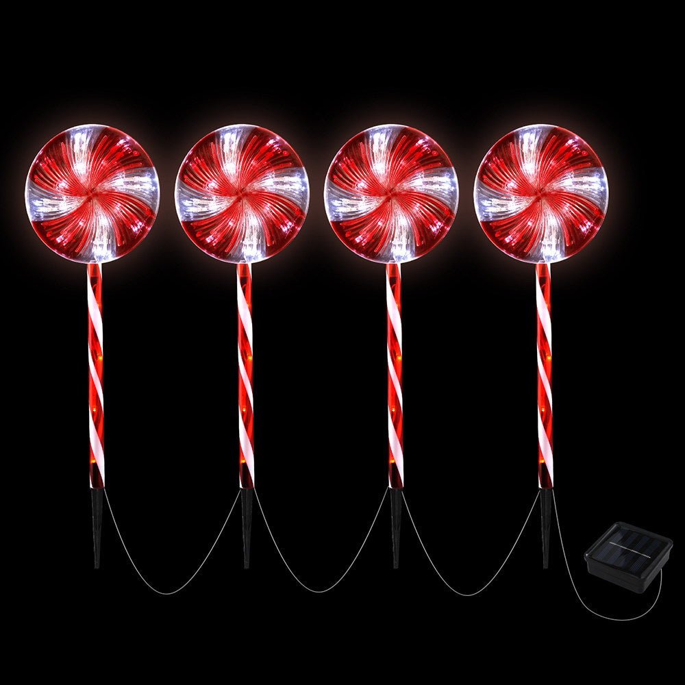 4 PCS Christmas Lights Path Ground Light Garden Decoration 112 LED - Occasions > Christmas > Outdoor Decorations & Lights - Rivercity House & Home Co. (ABN 18 642 972 209) - Affordable Modern Furniture Australia
