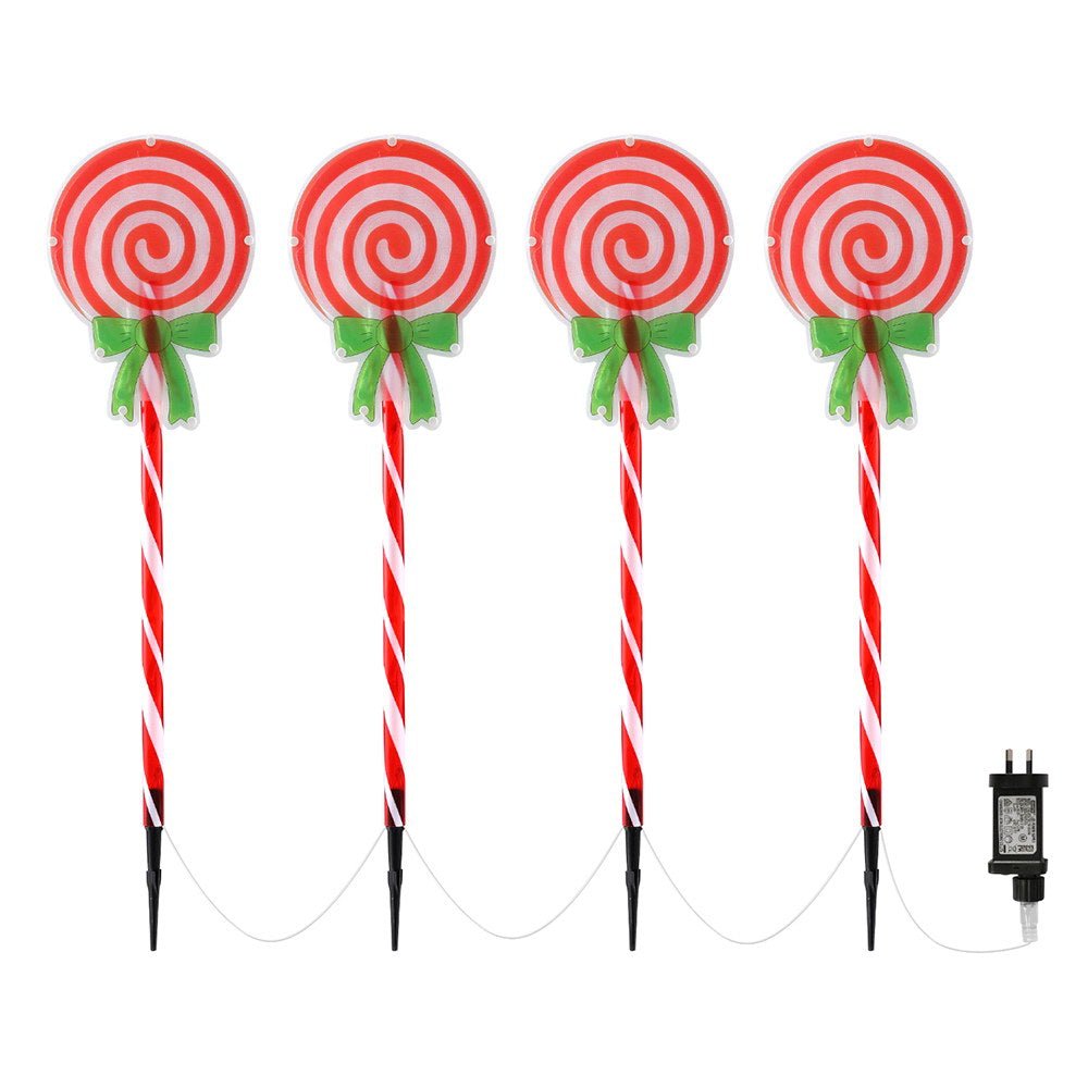 4 PCS Christmas Lights Path Ground Light Garden Decorations 68 LED - Occasions > Christmas > Outdoor Decorations & Lights - Rivercity House & Home Co. (ABN 18 642 972 209) - Affordable Modern Furniture Australia