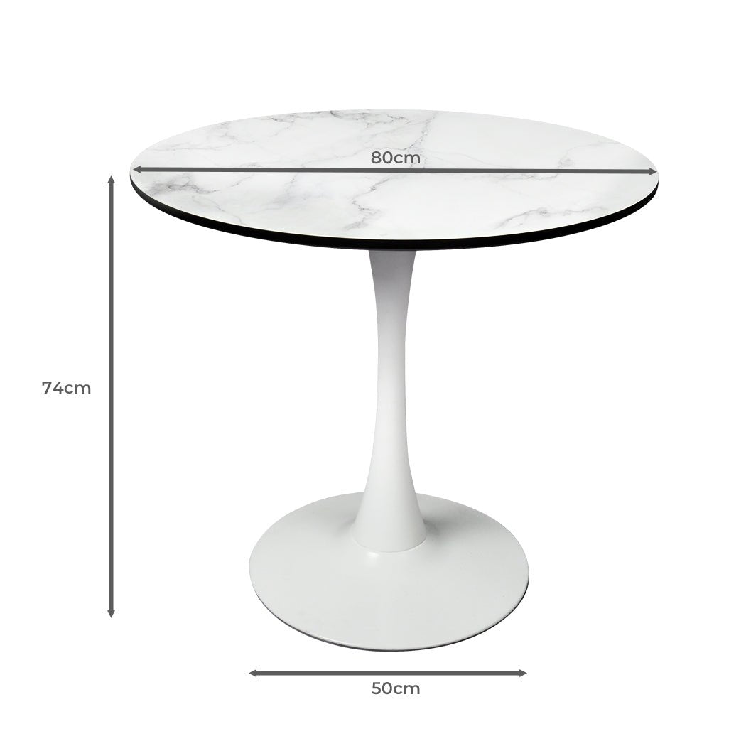 4 Person Dining Table Kitchen - White - Rivercity House & Home Co. (ABN 18 642 972 209) - Affordable Modern Furniture Australia