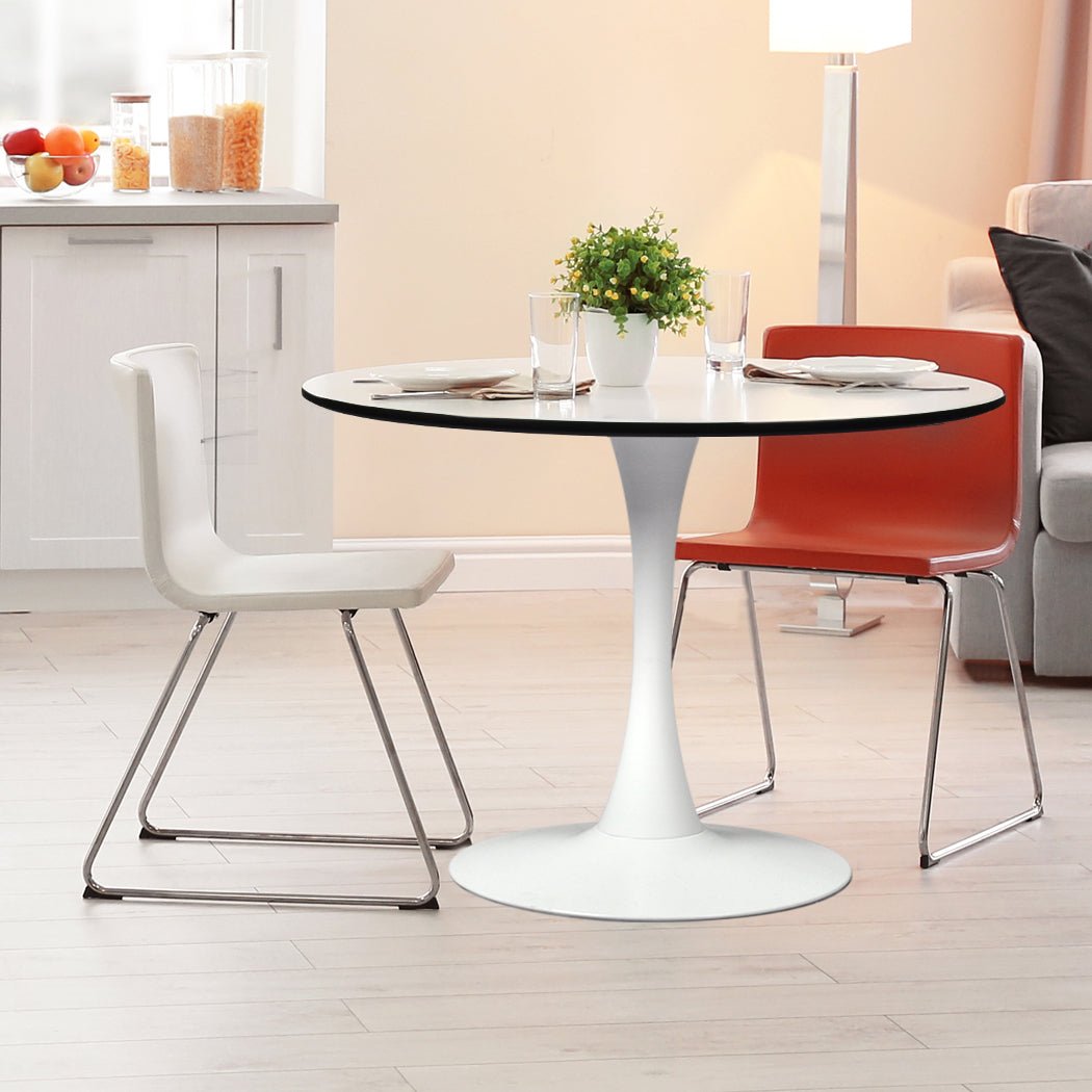 4 Person Dining Table Kitchen - White - Rivercity House & Home Co. (ABN 18 642 972 209) - Affordable Modern Furniture Australia