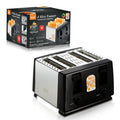 4 Slice Toaster 1300W Wide Slot with Removable Crumb Tray - AU Plug