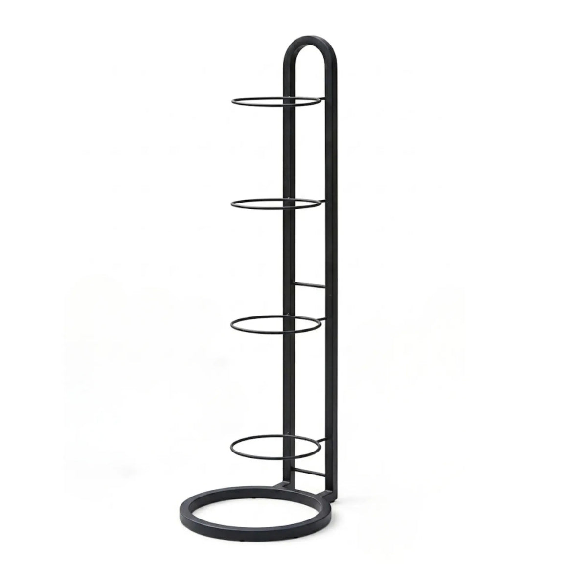 4 Tier Vertical Ball Storage Rack Metal Stand for Basketballs and Sports Balls - Black - Home & Garden > Storage > Storage Boxes - Rivercity House & Home Co. (ABN 18 642 972 209) - Affordable Modern Furniture Australia