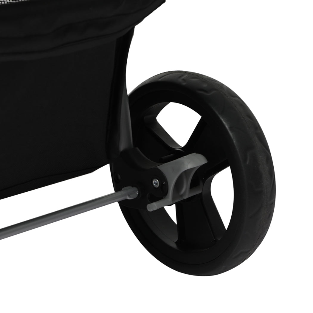 4 - Wheel Foldable Pet Stroller for Dogs and Cats - Black - Rivercity House & Home Co. (ABN 18 642 972 209) - Affordable Modern Furniture Australia