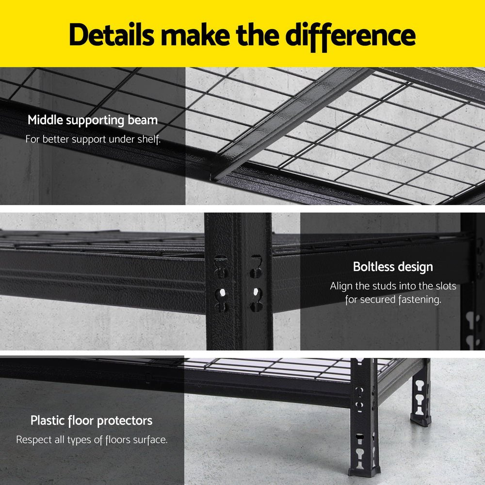 4 x 1.8M Garage Shelving Warehouse Rack - Tools > Tools Storage > Wall Storage Racks - Rivercity House & Home Co. (ABN 18 642 972 209) - Affordable Modern Furniture Australia