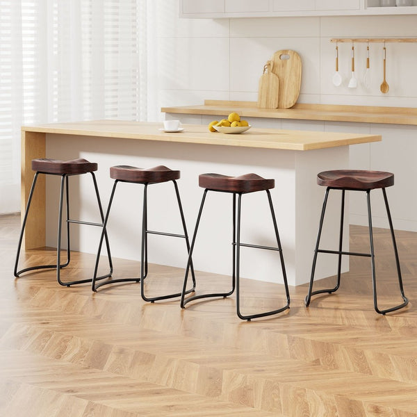 4 x Premium Vintage Tractor Bar Stools 65cm