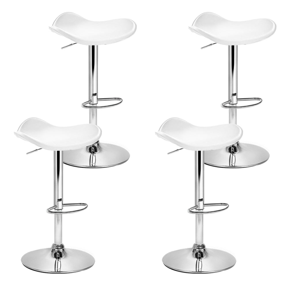 4 x Swivel Stool Bar Stools White - Rivercity House & Home Co. (ABN 18 642 972 209) - Affordable Modern Furniture Australia