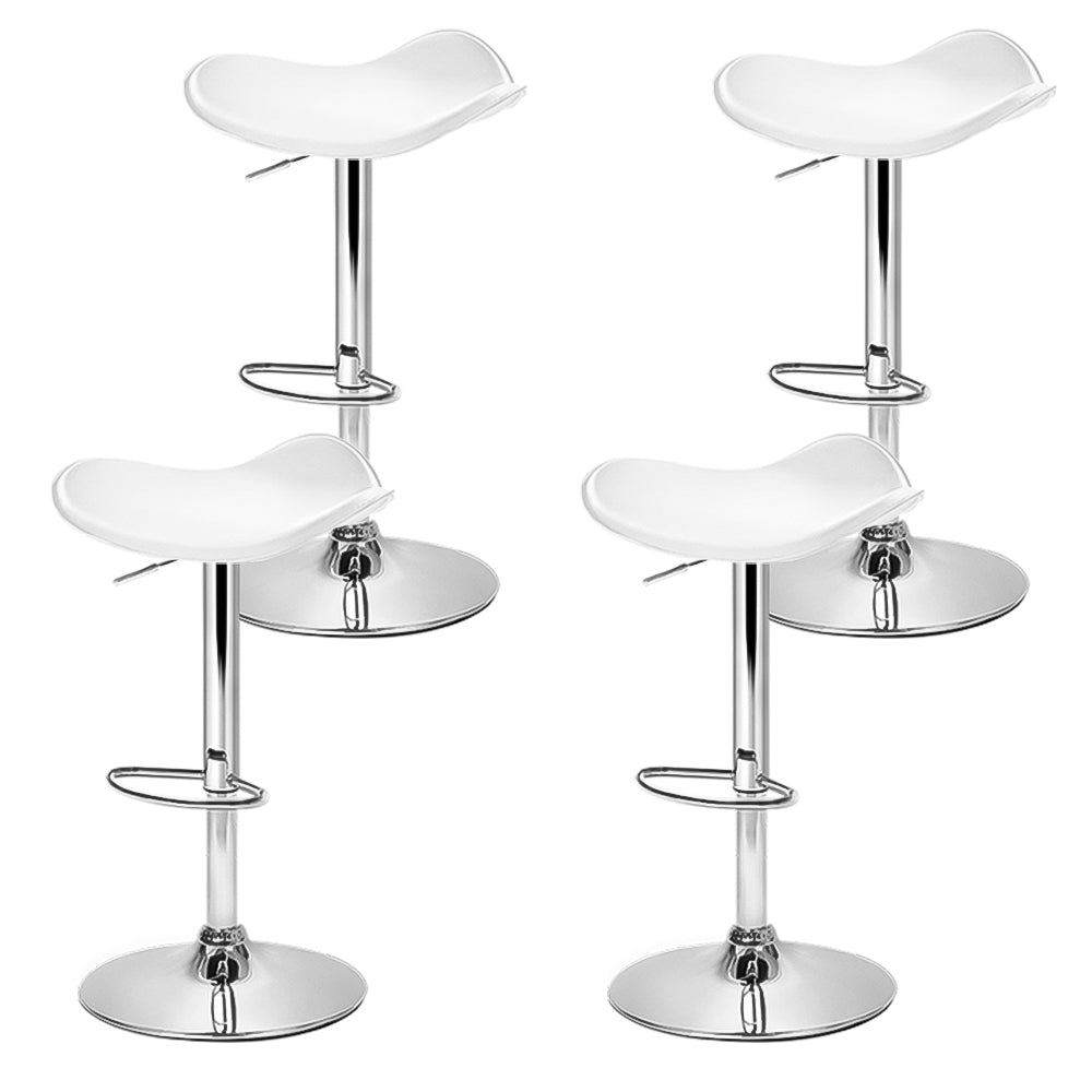 4 x Swivel Stool Bar Stools White - Rivercity House & Home Co. (ABN 18 642 972 209) - Affordable Modern Furniture Australia