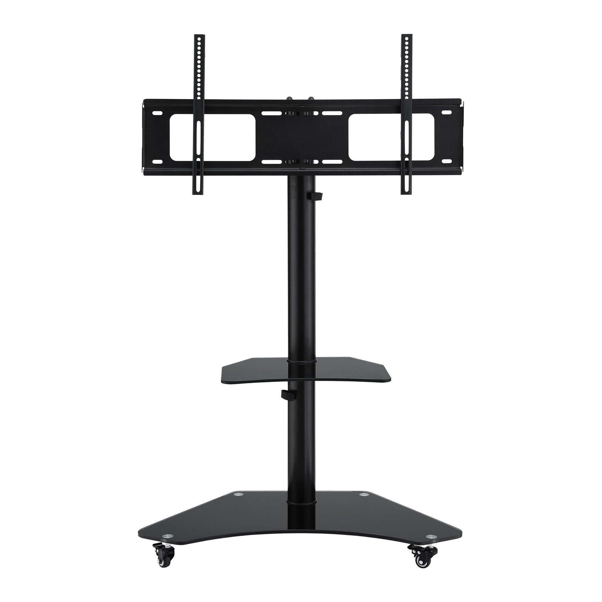 40 - 100" TV Stand Mount Bracket Universal Adjustable Height with Wheels - Furniture > Living Room > TV Units - Rivercity House & Home Co. (ABN 18 642 972 209) - Affordable Modern Furniture Australia