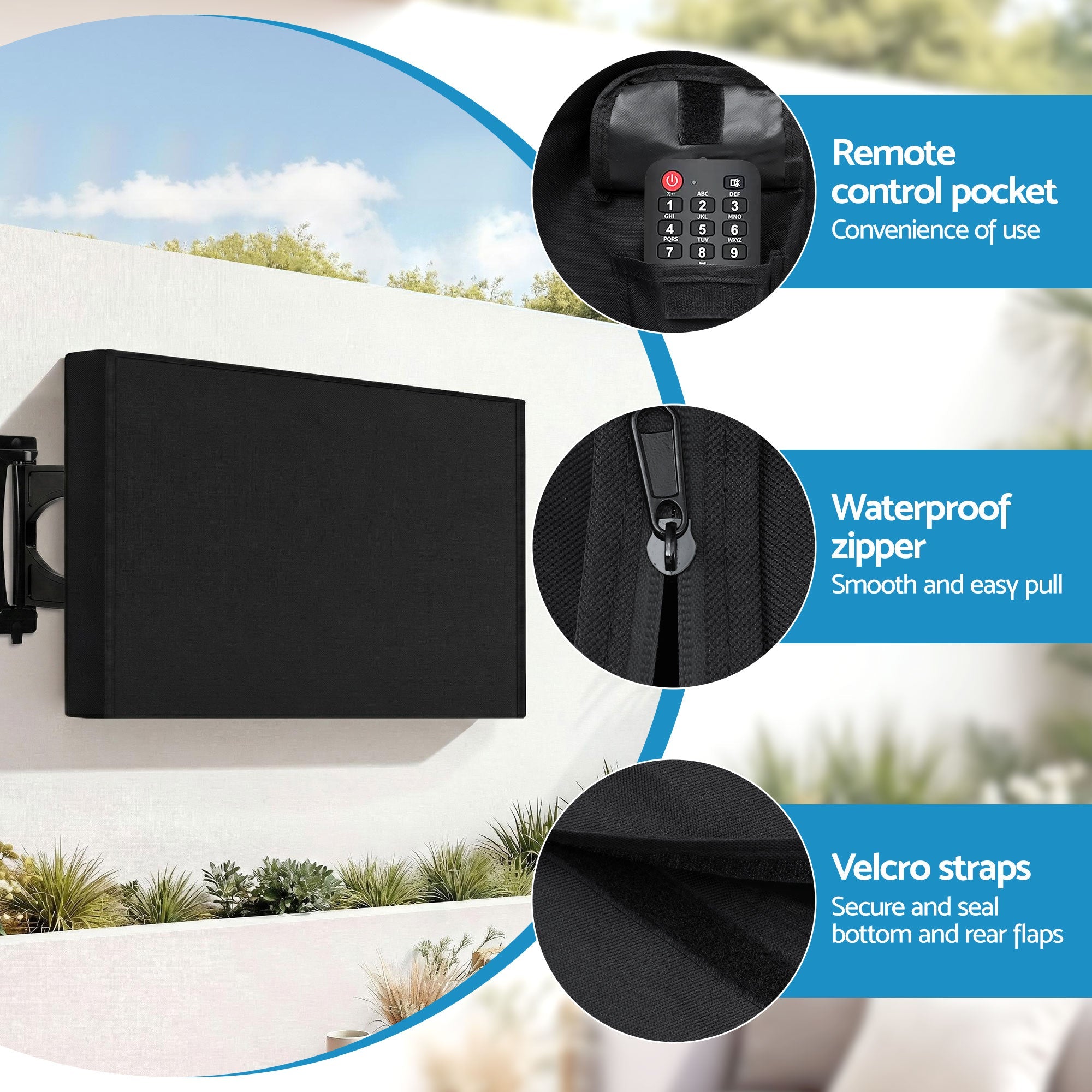 40 - 43 Inch TV Cover Waterproof Outdoor Patio Flat Television Protector - Appliances > TV > TVs & Accessories - Rivercity House & Home Co. (ABN 18 642 972 209) - Affordable Modern Furniture Australia