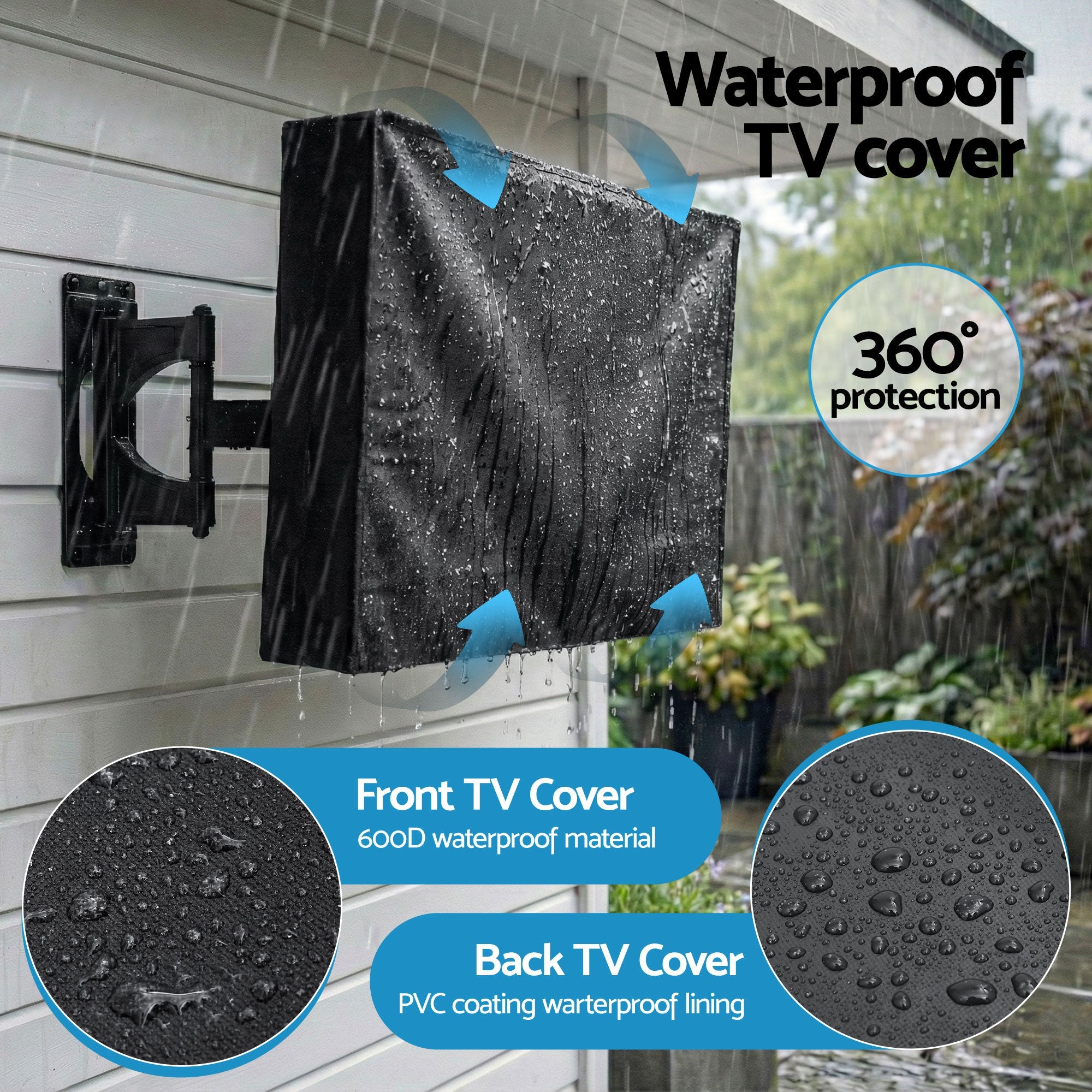 40 - 43 Inch TV Cover Waterproof Outdoor Patio Flat Television Protector - Appliances > TV > TVs & Accessories - Rivercity House & Home Co. (ABN 18 642 972 209) - Affordable Modern Furniture Australia