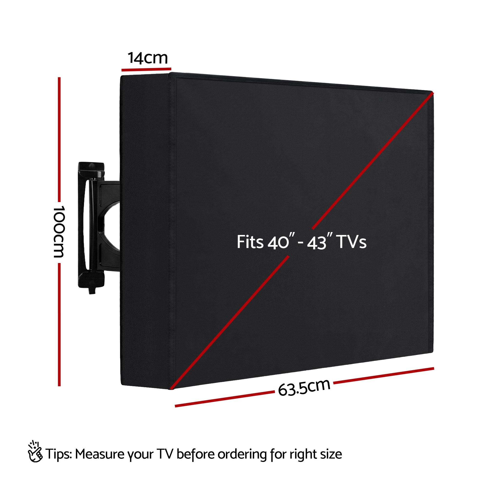 40 - 43 Inch TV Cover Waterproof Outdoor Patio Flat Television Protector - Appliances > TV > TVs & Accessories - Rivercity House & Home Co. (ABN 18 642 972 209) - Affordable Modern Furniture Australia