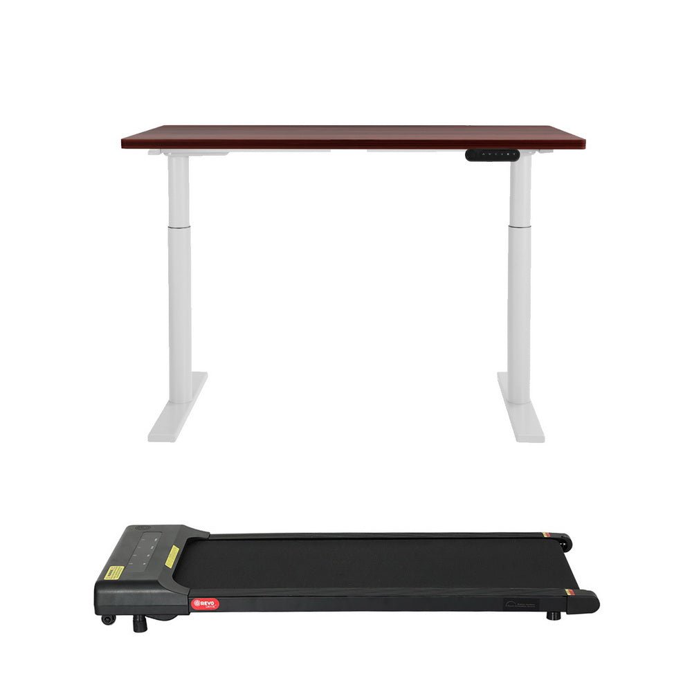 400mm Treadmill Electric Walking Pad with 120cm Automatic Standing Desk - Furniture > Office > Desks - Rivercity House & Home Co. (ABN 18 642 972 209) - Affordable Modern Furniture Australia