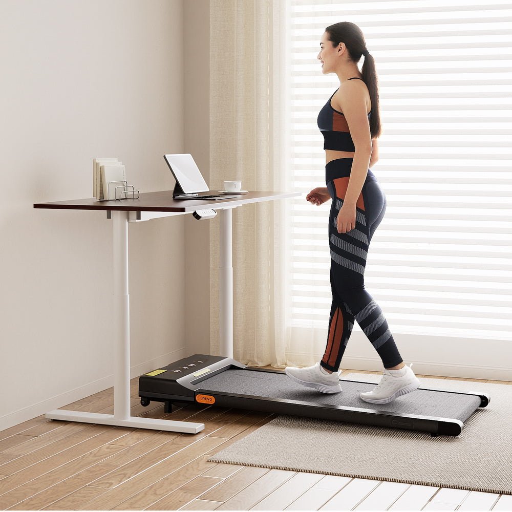400mm Treadmill Electric Walking Pad with 120cm Automatic Standing Desk - Furniture > Office > Desks - Rivercity House & Home Co. (ABN 18 642 972 209) - Affordable Modern Furniture Australia