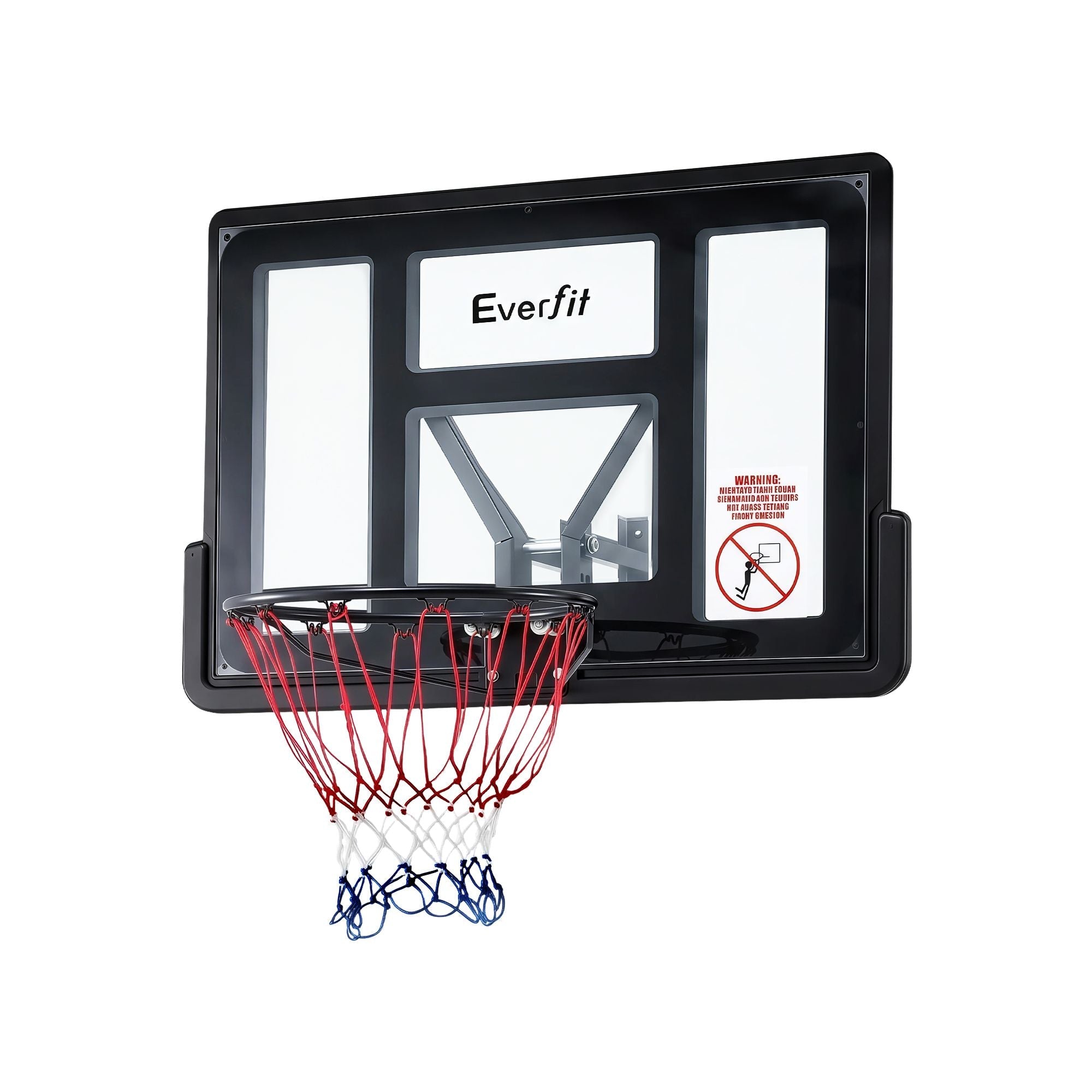 43-Inch Wall Mount Kids Basketball Hoop Indoor Outdoor Sports - Black - Sports & Fitness > Ball Sports > Basketball & Basketball Accessories - Rivercity House & Home Co. (ABN 18 642 972 209) - Affordable Modern Furniture Australia