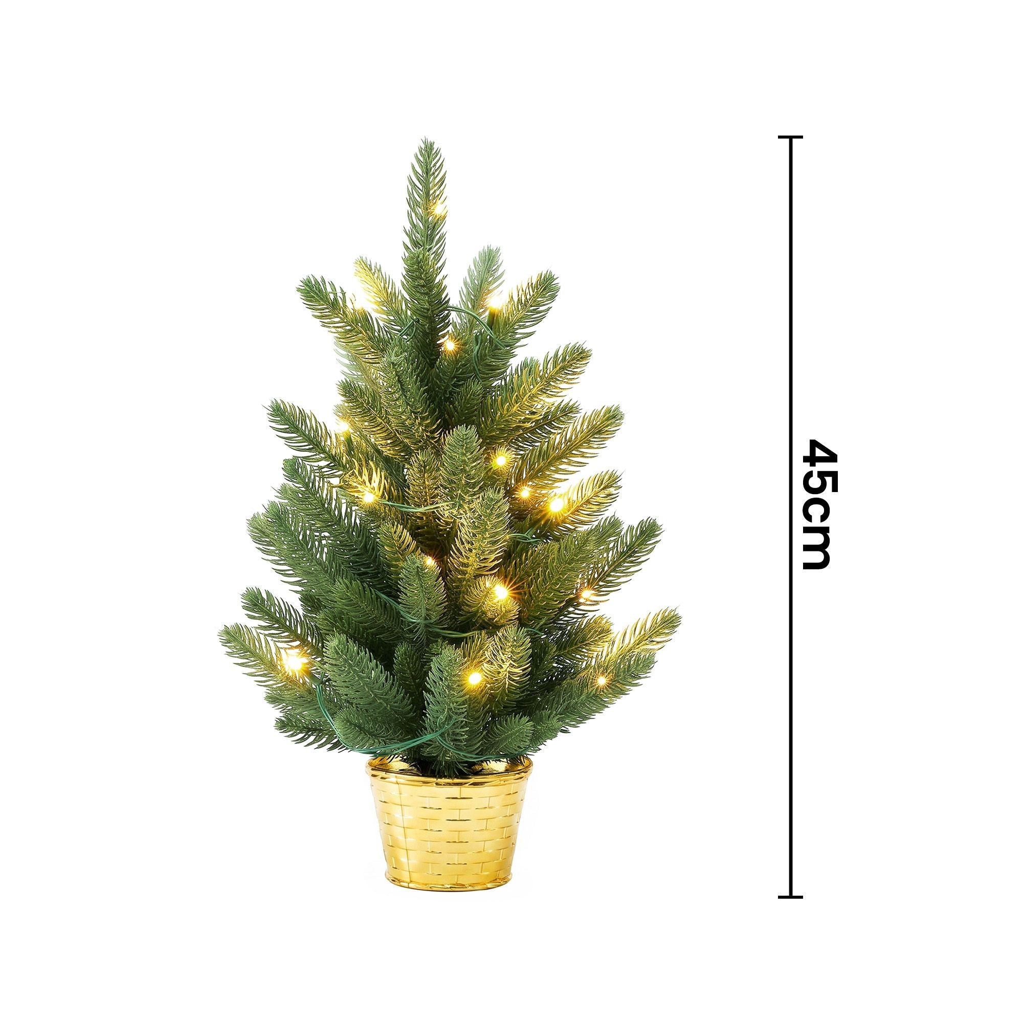 45cm Artificial Christmas Tree Mini Christmas Tree Warm Light - Occasions > Christmas > Christmas Trees - Rivercity House & Home Co. (ABN 18 642 972 209) - Affordable Modern Furniture Australia