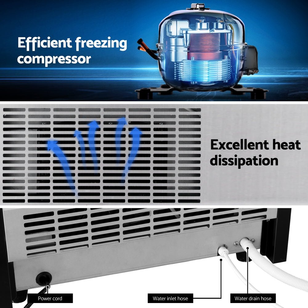 45kg Ice Maker Commercial Machine - Appliances > Kitchen Appliances > Ice Makers - Rivercity House & Home Co. (ABN 18 642 972 209) - Affordable Modern Furniture Australia