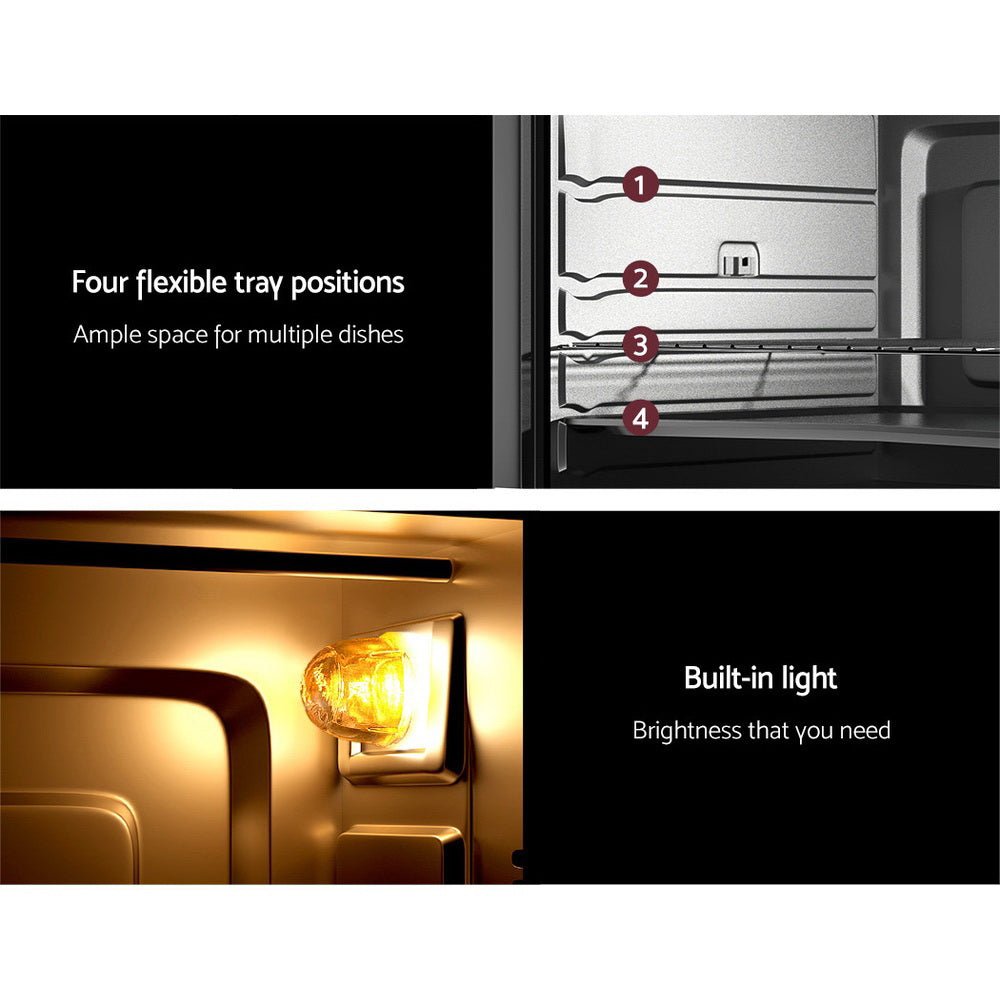 45L Convection Oven Electric Fryer Ovens 1800W - Appliances > Kitchen Appliances > Air Fryers - Rivercity House & Home Co. (ABN 18 642 972 209) - Affordable Modern Furniture Australia