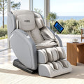 4D Massage Chair Recliner - Full Body SL-Track Zero Gravity with AI Body Scan, Deep Tissue Electric Massager with Heat, 12 Auto Programs, LCD Touchscreen & Bluetooth, Grey