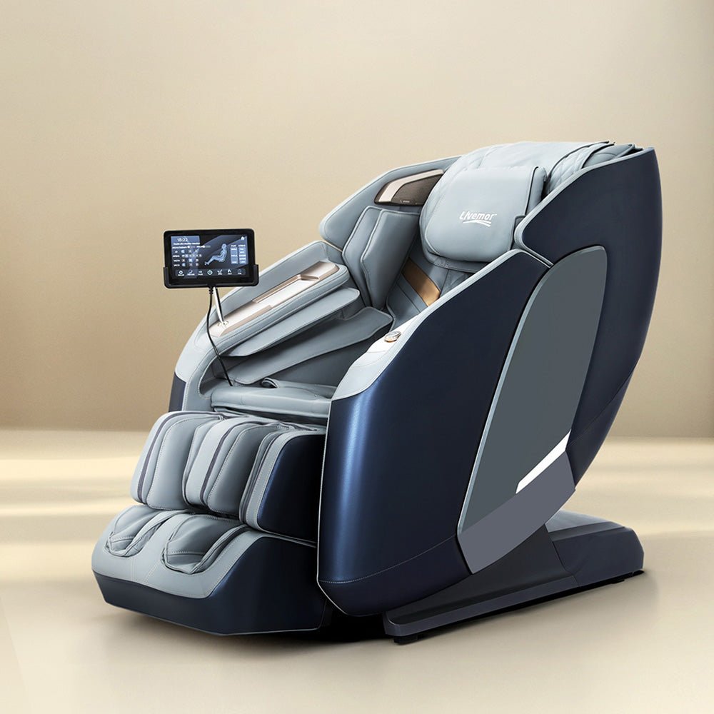 4D Massage Chair Recliner SL Track Full Body Zero Gravity Massager Heated AI Body Scan Melisa - Furniture > Bar Stools & Chairs > Massage Chairs - Rivercity House & Home Co. (ABN 18 642 972 209) - Affordable Modern Furniture Australia