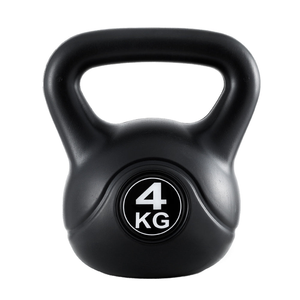 4kg Kettlebell Weight Lifting Gym Dumbbell - Black - Sports & Fitness > Exercise, Gym & Fitness > Free Weights - Rivercity House & Home Co. (ABN 18 642 972 209) - Affordable Modern Furniture Australia