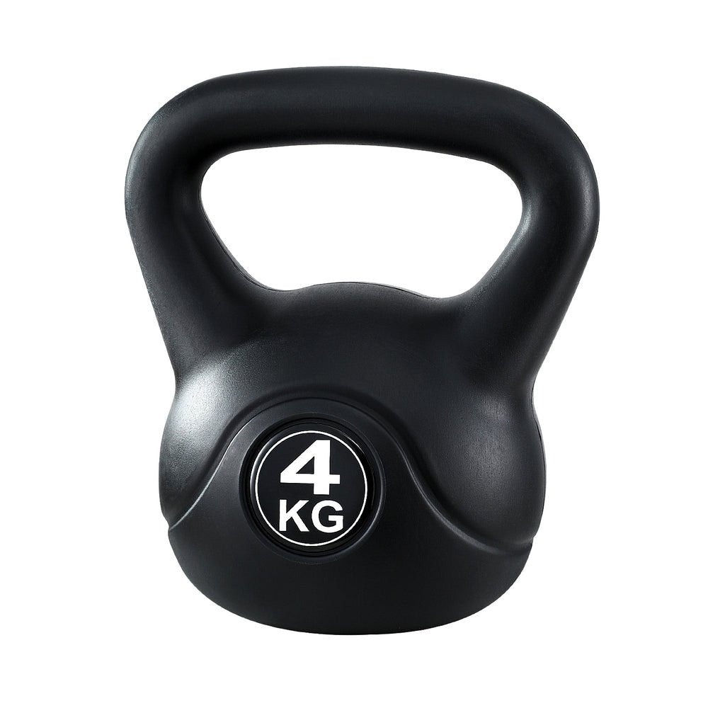 4kg Kettlebell Weight Lifting Gym Dumbbell - Black - Sports & Fitness > Exercise, Gym & Fitness > Free Weights - Rivercity House & Home Co. (ABN 18 642 972 209) - Affordable Modern Furniture Australia