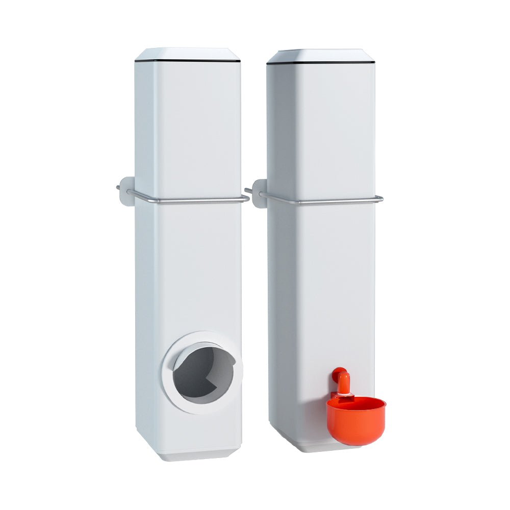 4L Automatic Chicken Feeder and Water Dispenser - White - Pet Care > Farm Supplies > Farm Equipment - Rivercity House & Home Co. (ABN 18 642 972 209) - Affordable Modern Furniture Australia