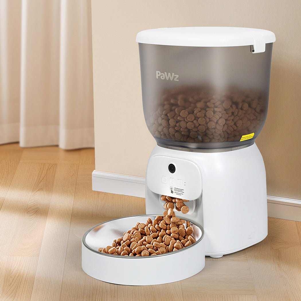 4L Automatic WiFi Pet Feeder with Camera and App Control - White - Rivercity House & Home Co. (ABN 18 642 972 209) - Affordable Modern Furniture Australia