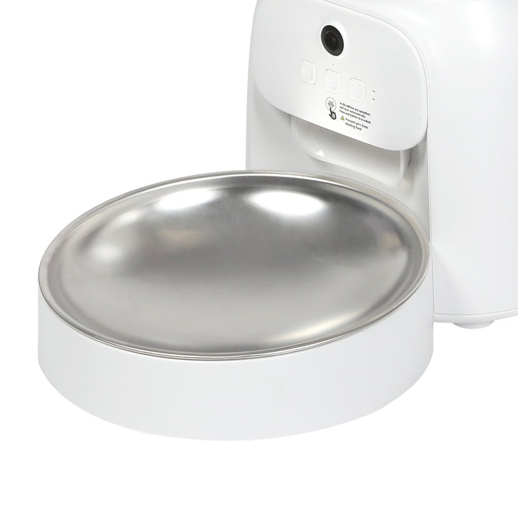 4L Automatic WiFi Pet Feeder with Camera and App Control - White - Rivercity House & Home Co. (ABN 18 642 972 209) - Affordable Modern Furniture Australia