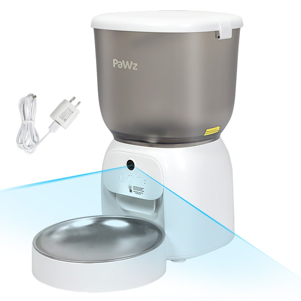 4L Automatic WiFi Pet Feeder with Camera and App Control - White - Rivercity House & Home Co. (ABN 18 642 972 209) - Affordable Modern Furniture Australia