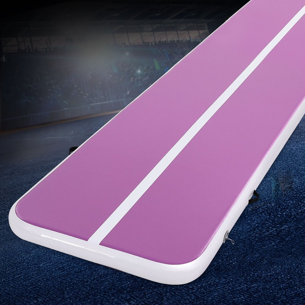 4M Air Track Gymnastics Tumbling Exercise Cheerleading Mat Inflatable Purple - Sports & Fitness > Exercise, Gym & Fitness > Gymnastics - Rivercity House & Home Co. (ABN 18 642 972 209) - Affordable Modern Furniture Australia