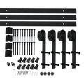 4M Antique Classic Double Sliding Barn Door Kit 6.1mx6.1m - Black