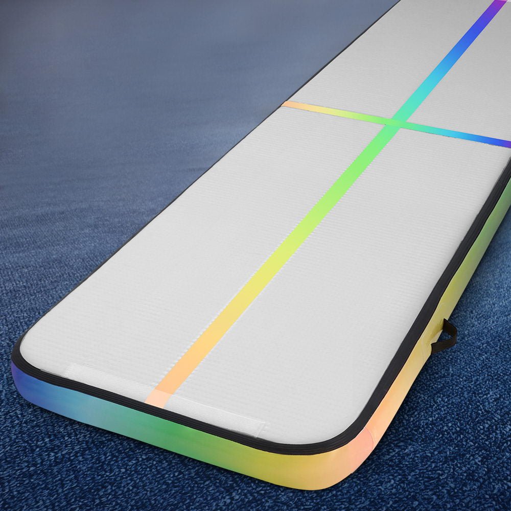 4m x 1m Inflatable Air Track Tumbling Mat for Gymnastics and Yoga - Multi-Colour - Sports & Fitness > Exercise, Gym & Fitness > Gymnastics - Rivercity House & Home Co. (ABN 18 642 972 209) - Affordable Modern Furniture Australia
