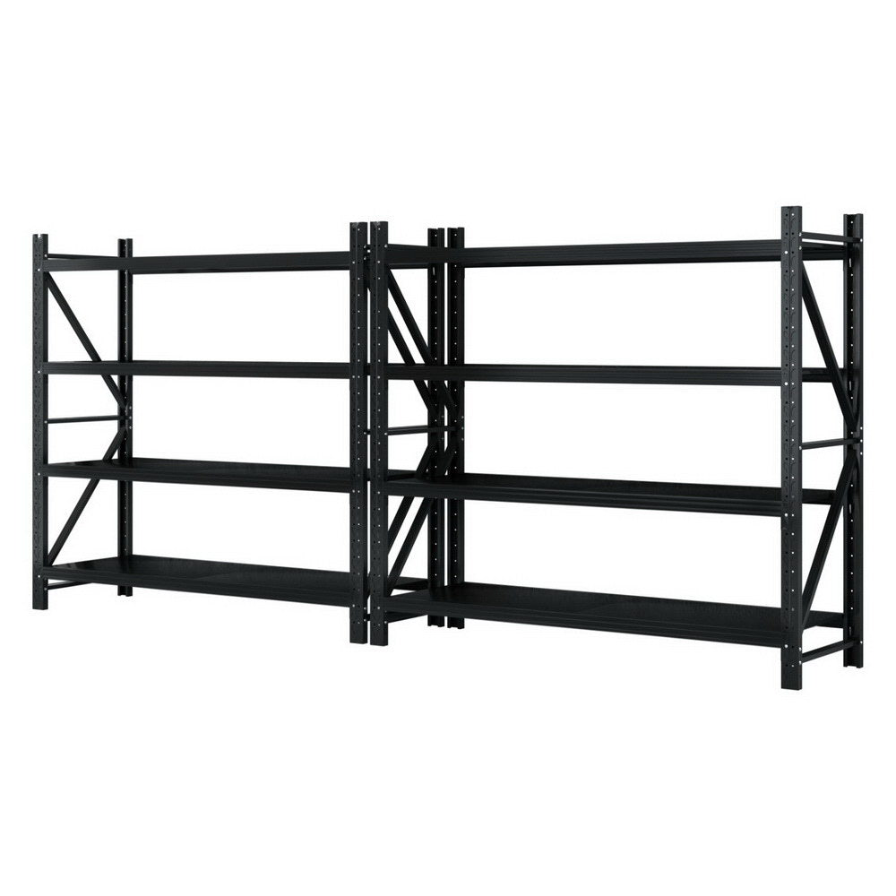 4Mx1.8M Garage Shelving Warehouse Rack Black - Tools > Tools Storage > Wall Storage Racks - Rivercity House & Home Co. (ABN 18 642 972 209) - Affordable Modern Furniture Australia