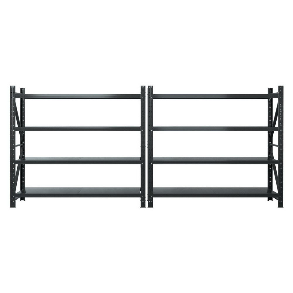 4Mx1.8M Garage Shelving Warehouse Rack Black - Tools > Tools Storage > Wall Storage Racks - Rivercity House & Home Co. (ABN 18 642 972 209) - Affordable Modern Furniture Australia
