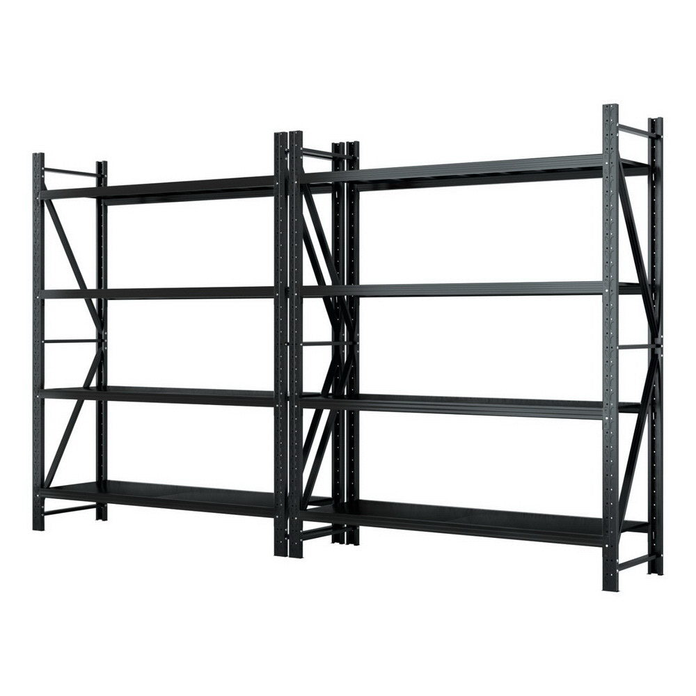 4Mx2.4M Garage Shelving Warehouse Rack Black - Tools > Tools Storage > Wall Storage Racks - Rivercity House & Home Co. (ABN 18 642 972 209) - Affordable Modern Furniture Australia