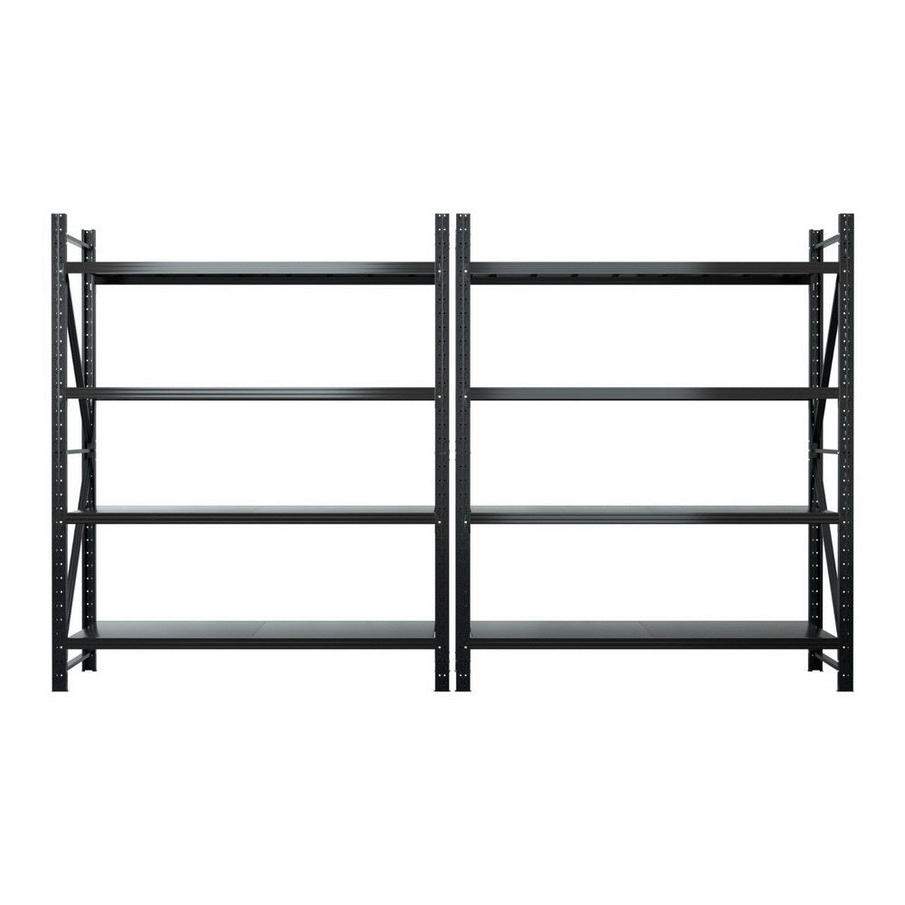4Mx2.4M Garage Shelving Warehouse Rack Black - Tools > Tools Storage > Wall Storage Racks - Rivercity House & Home Co. (ABN 18 642 972 209) - Affordable Modern Furniture Australia
