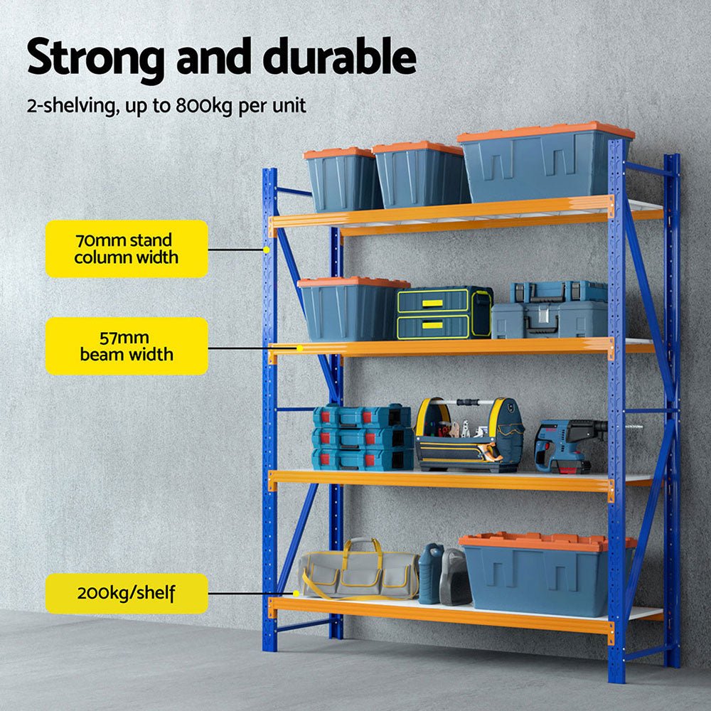 4Mx2.4M Garage Shelving Warehouse Rack - Tools > Tools Storage > Wall Storage Racks - Rivercity House & Home Co. (ABN 18 642 972 209) - Affordable Modern Furniture Australia