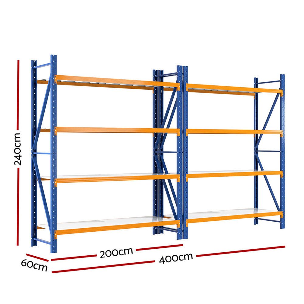 4Mx2.4M Garage Shelving Warehouse Rack - Tools > Tools Storage > Wall Storage Racks - Rivercity House & Home Co. (ABN 18 642 972 209) - Affordable Modern Furniture Australia