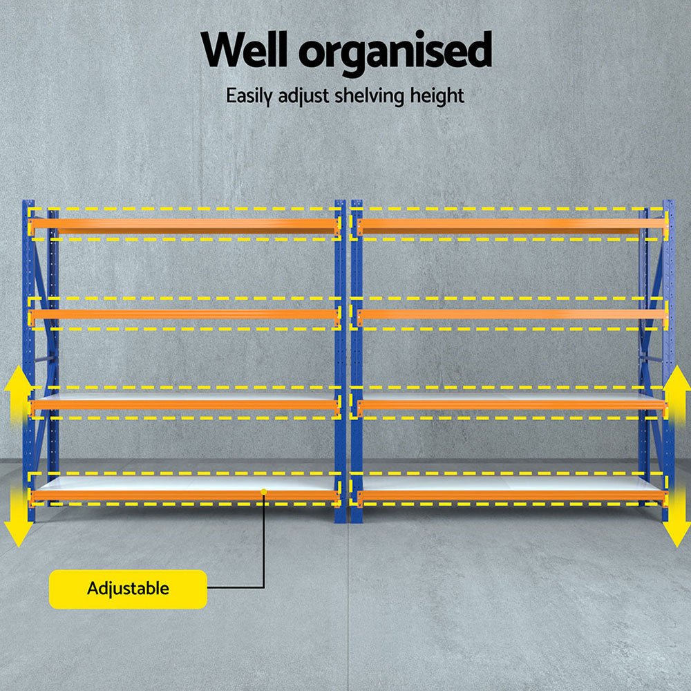 4Mx2M Garage Shelving Warehouse Rack Orange - Tools > Tools Storage > Wall Storage Racks - Rivercity House & Home Co. (ABN 18 642 972 209) - Affordable Modern Furniture Australia