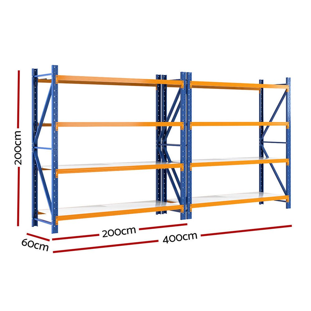 4Mx2M Garage Shelving Warehouse Rack Orange - Tools > Tools Storage > Wall Storage Racks - Rivercity House & Home Co. (ABN 18 642 972 209) - Affordable Modern Furniture Australia