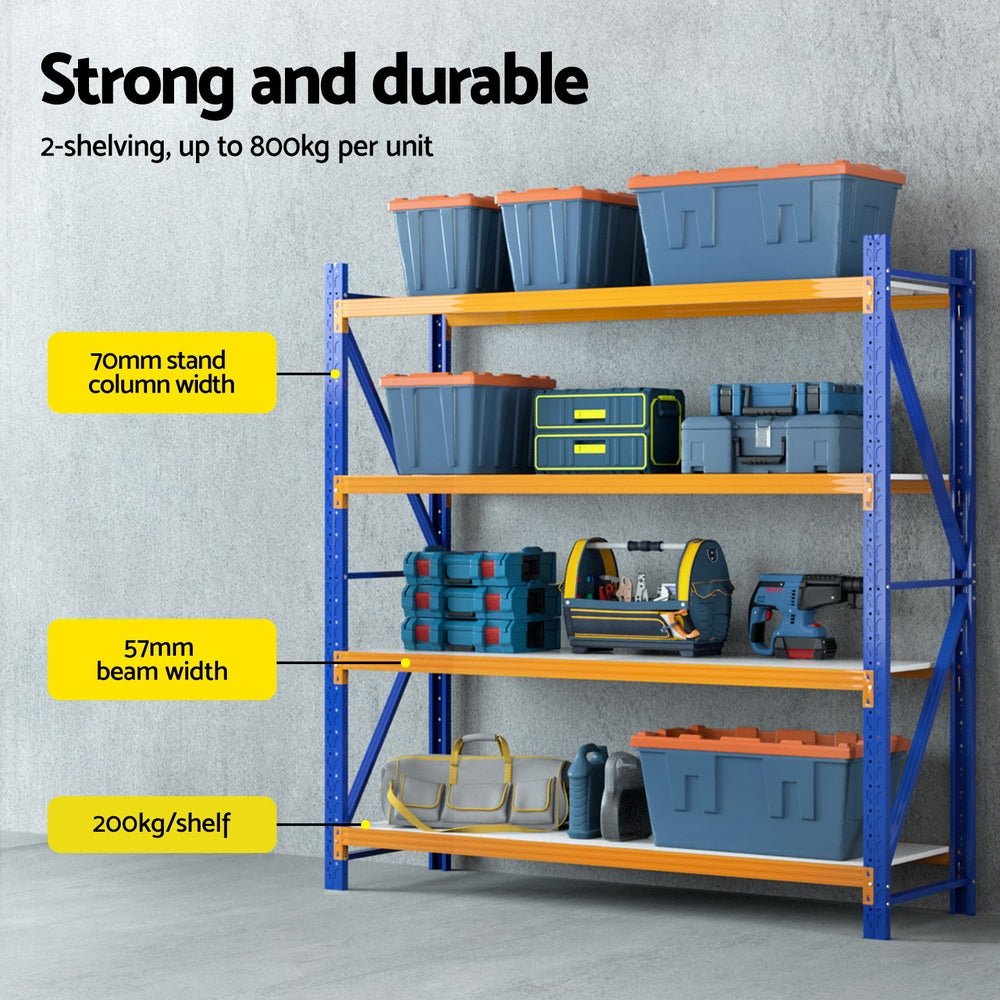 4Mx2M Garage Shelving Warehouse Rack - Tools > Tools Storage > Wall Storage Racks - Rivercity House & Home Co. (ABN 18 642 972 209) - Affordable Modern Furniture Australia