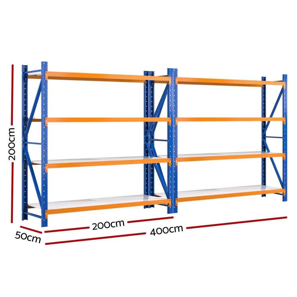 4Mx2M Garage Shelving Warehouse Rack - Tools > Tools Storage > Wall Storage Racks - Rivercity House & Home Co. (ABN 18 642 972 209) - Affordable Modern Furniture Australia