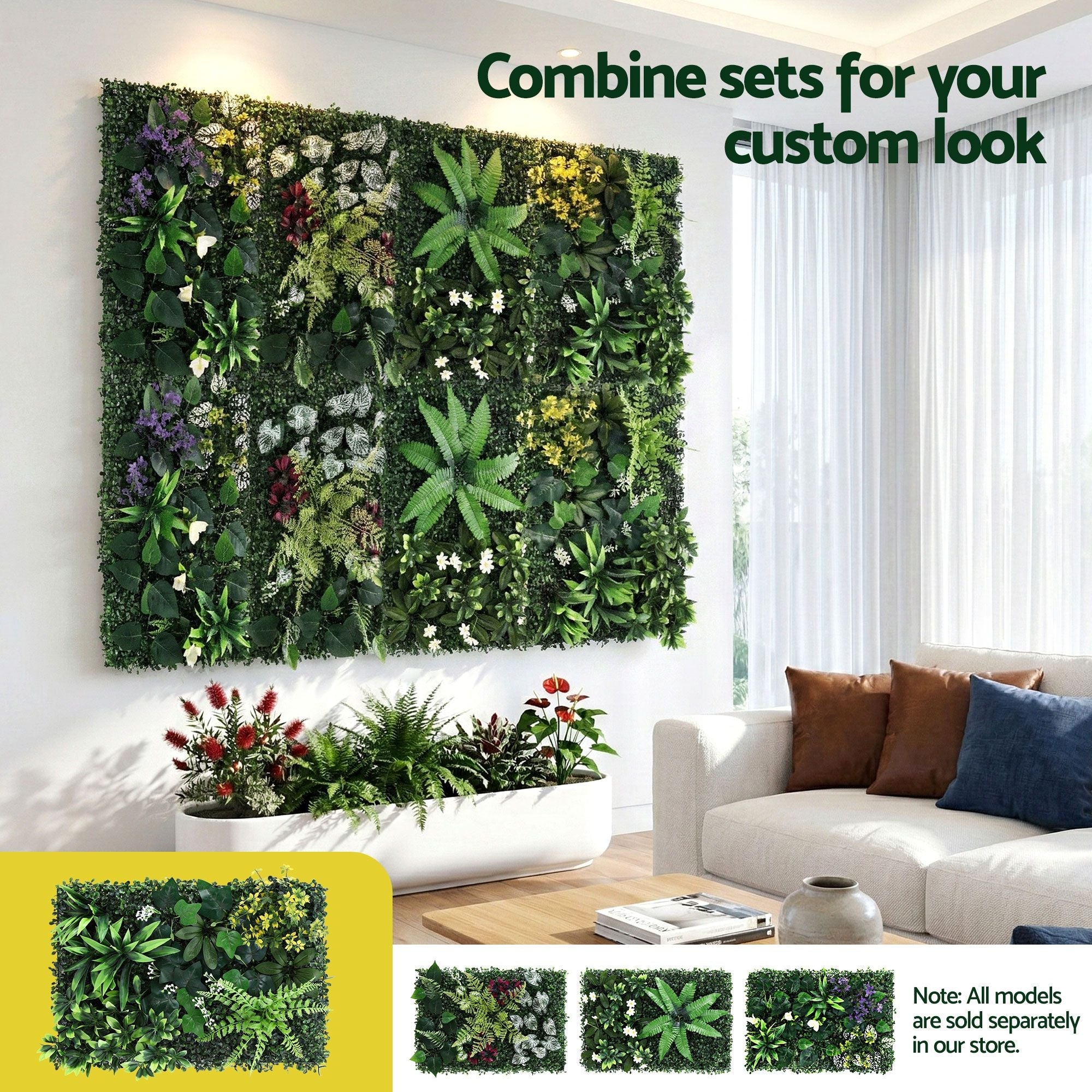 4PCS Artificial Plant Wall Panels 40X60CM Boxwood Panel Backyard Hedge Grass Backdrop Green Decor - Home & Garden > Artificial Plants > Artificial Wall Plants - Rivercity House & Home Co. (ABN 18 642 972 209) - Affordable Modern Furniture Australia