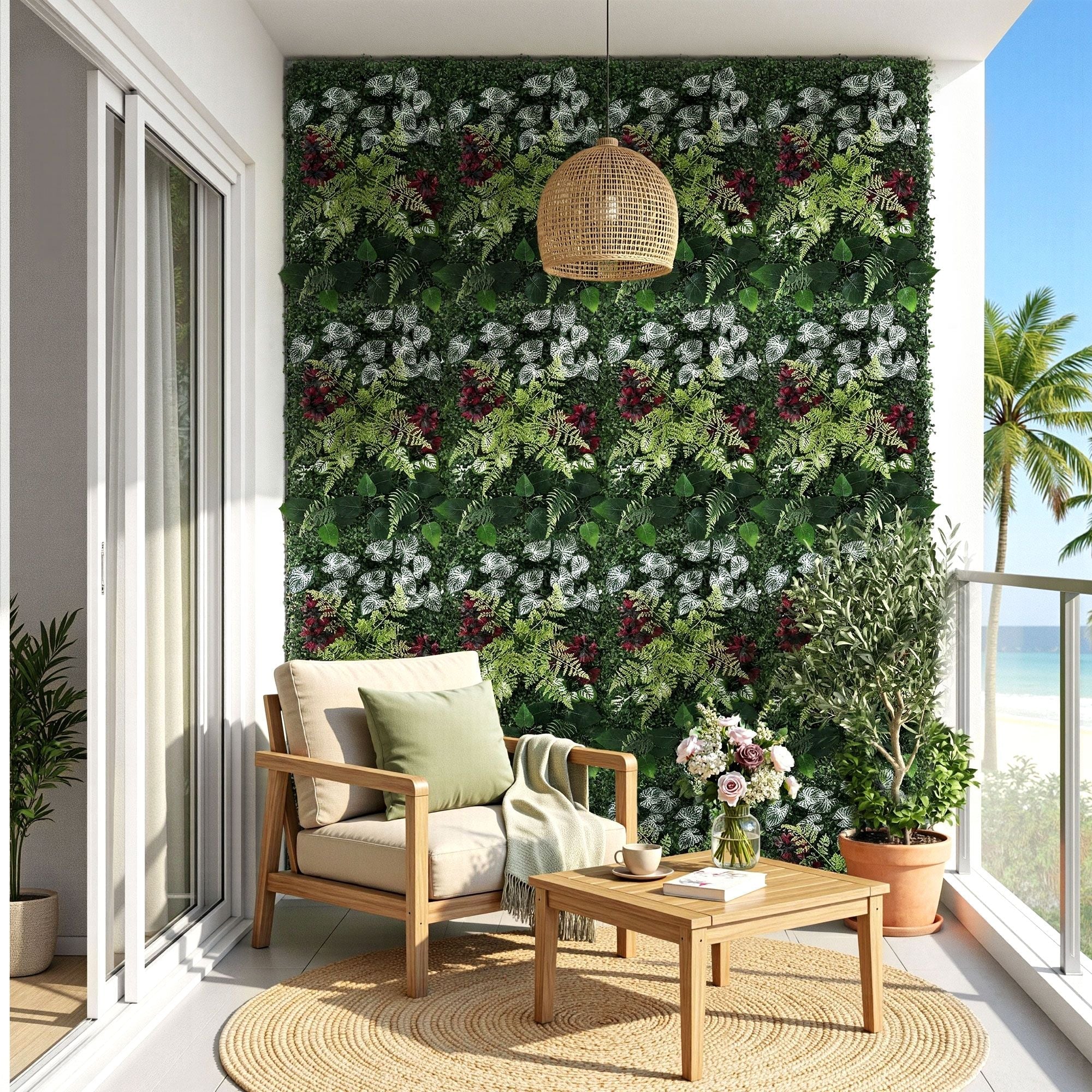 4PCS Artificial Plant Wall Panels 40X60CM Boxwood Panel Flower Backdrop Backyard Green Decor - Home & Garden > Artificial Plants > Artificial Wall Plants - Rivercity House & Home Co. (ABN 18 642 972 209) - Affordable Modern Furniture Australia